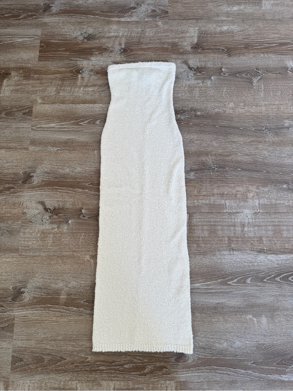 Princess Polly Strapless Cream Knit Tube Dress